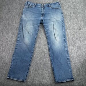 34 Heritage Charisma‎ Mens Jeans 40x31 Straight Leg Blue Stretch Distressed